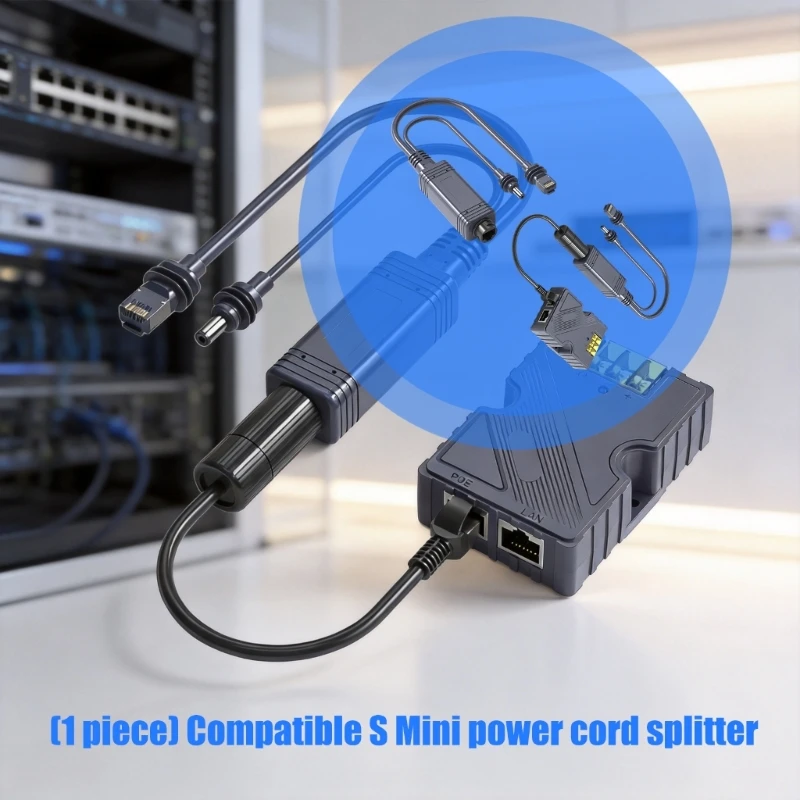 미니 1000Mbps 네트워킹을 위한 간편한 설치 절연 PoE 분배기