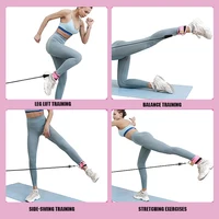 Sangles de cheville bandes de résistance ensemble Fitness entraînement équipement d'exercice cheville poids Yoga élastique Fitness bande pour salle de sport homme femme 6