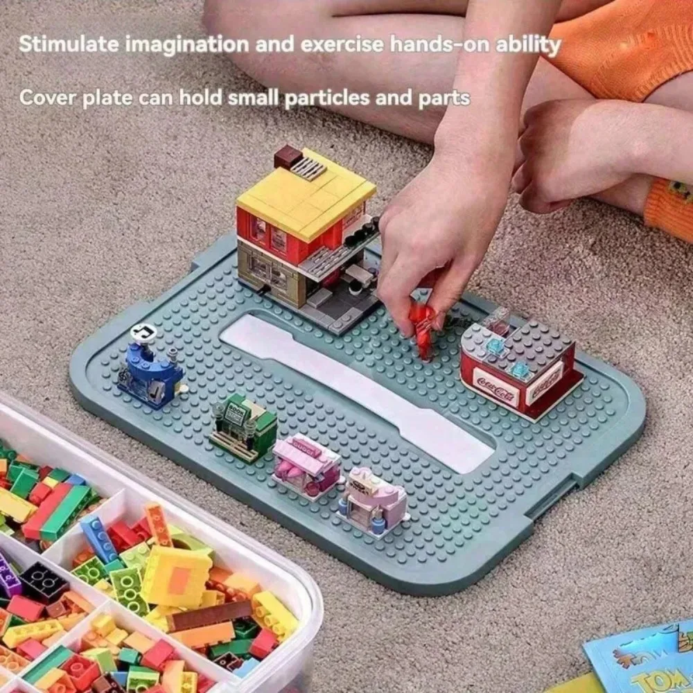 Storage Box 2 Layers Transparent Children Toy Organizer