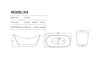 Oval Bathtub Indoor Stand Alone Freestanding Bathtubs Acrylic Soaking Bath Tub Fluted Free Standing Bathtub 3