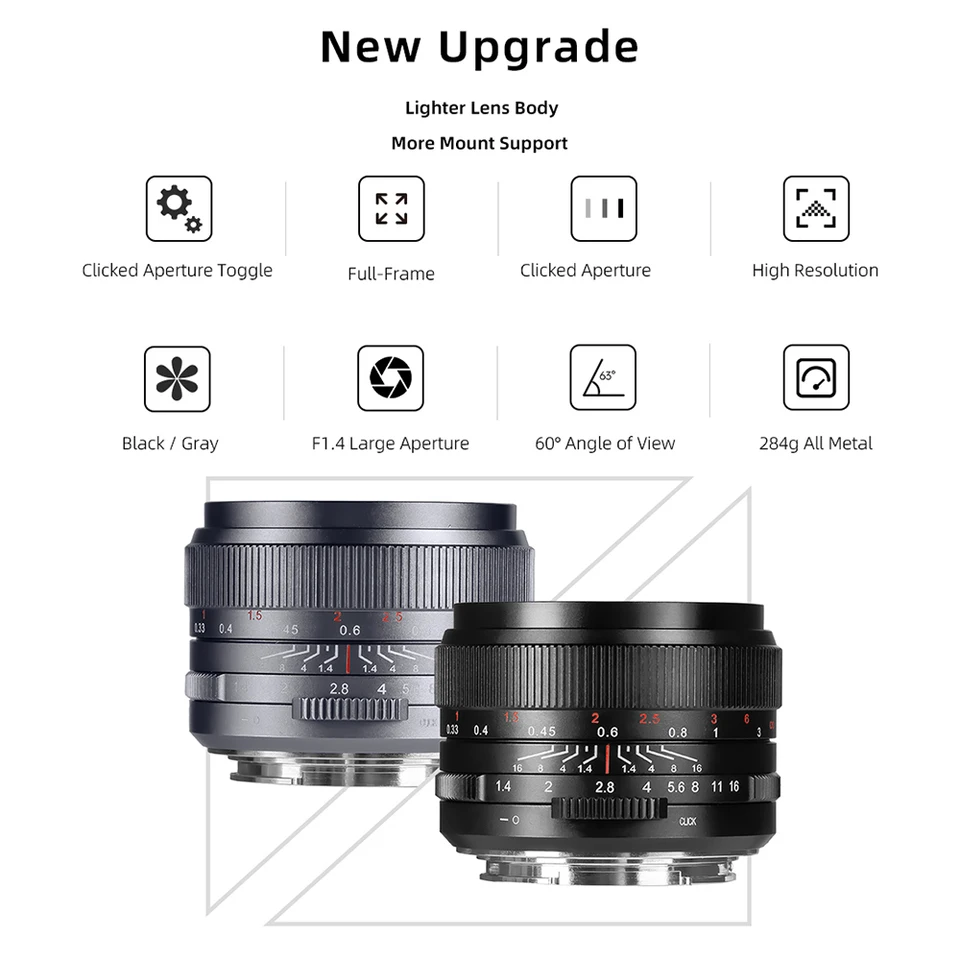니콘 Z E Leica L 후지 XF 고해상도와 호환되는 7 명의 장인 35mm F1.4 풀 프레임 III 자동 초점 렌즈