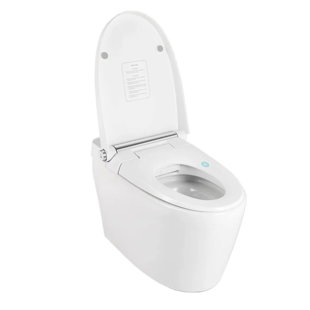 Smart Toilet, Automatic Flush Tankless Toilet without Bidet and Foot sensor Flush, Power Outage Flushing, Toilet Smart 6