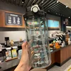 1.5/2Liter Sport Straw Water Bottle with Time Scale Plastic Summer Cold Juice Water Cup Large Capacity Portable Travel Bottles 3