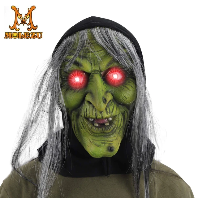 Vestir-se full head fantasia fantasia personagem jogo adereços Halloween  Cosplay Máscara bruxa máscara