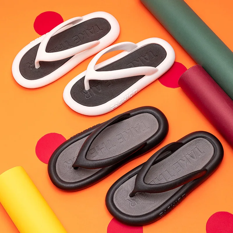 House Slippers Flip Flop Women Platform Cloud Outdoor Indoor Summer Soft Sandal Slides Men Male Ladies Home rubber Shoe Flat EVA