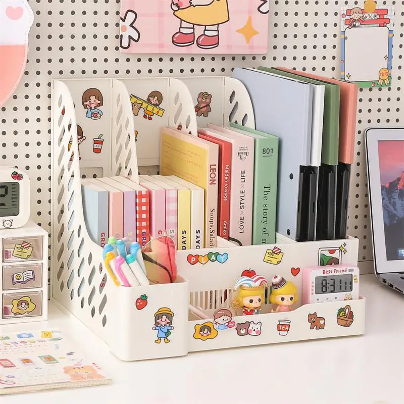

Document Storage Box Desk Bookclip Storage Rack