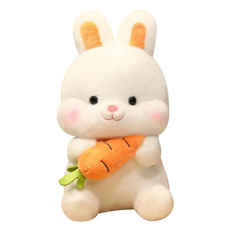 Carrot Rabbit Plush Toy Soft Stuffed Animal Doll Easter Bunny Doll Christmas Birthday Gift Easter Home Decoration for Children free shipping roof top promotional giant inflatable easter bunny rabbit model with carrot for outdoor decoration