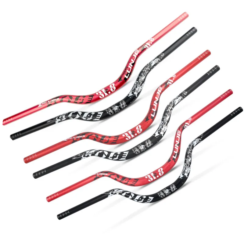 31.8x720/780mm Handlebar MTB Bike Riser Aluminum Swallow HandleBar Rise 90mm Mountain Folding Bicycle Handlebar Bike Parts