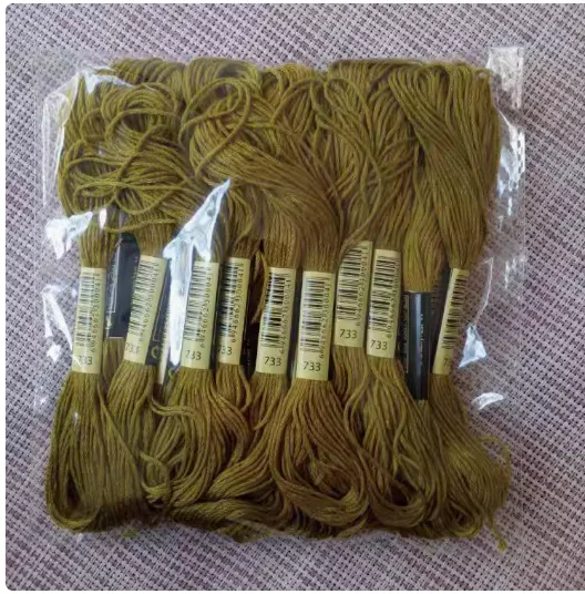 초보자용 크로스 스티치 실 자수 치실, DIY 공예 팔찌, 반복 없는 레인보우 ..