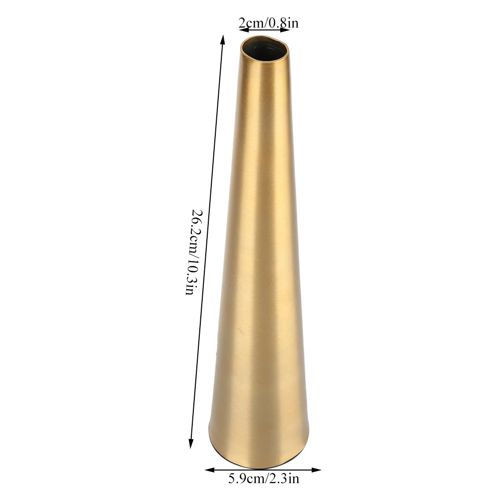 Conical Shape Metal Desktop Vase Decoration Rose Flower Holder Cup Home Living Room Study Decor Crafts 6