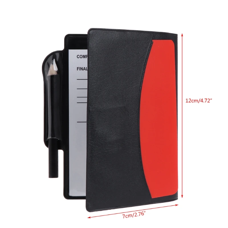 New Sport Football Soccer Referee Wallet Notebook with Red Card and Yellow Card