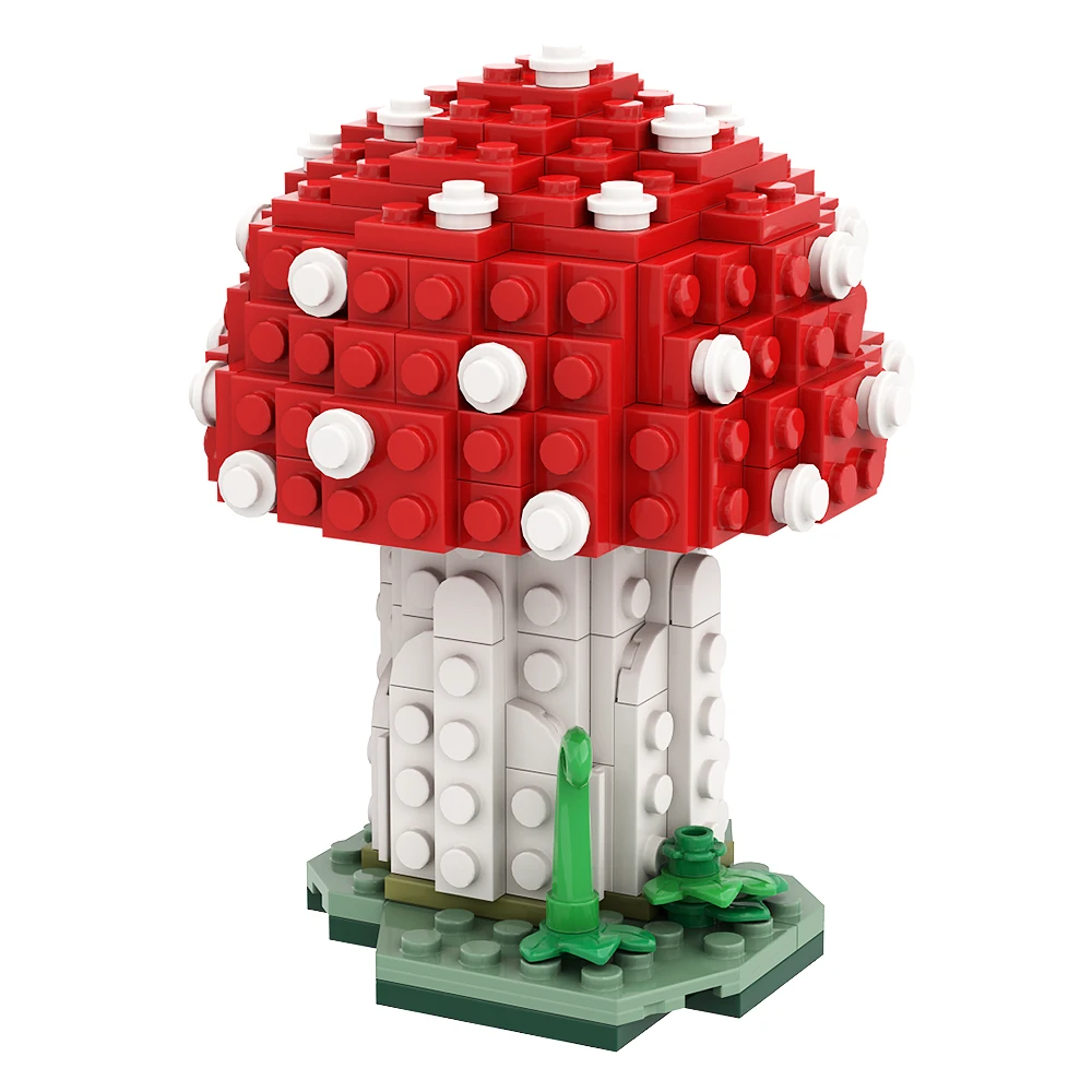 

Gobrick MOC креативный грибный домик, игрушка-конструктор в виде грибов для детей