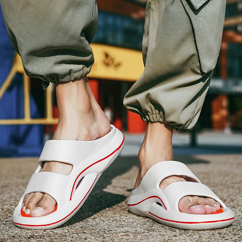 Slip Slippers for Men Non-Slip Soft Foam Sliders With Thick Sole Slip Comfy Slipper for Indoor Outdoor_voghion.com