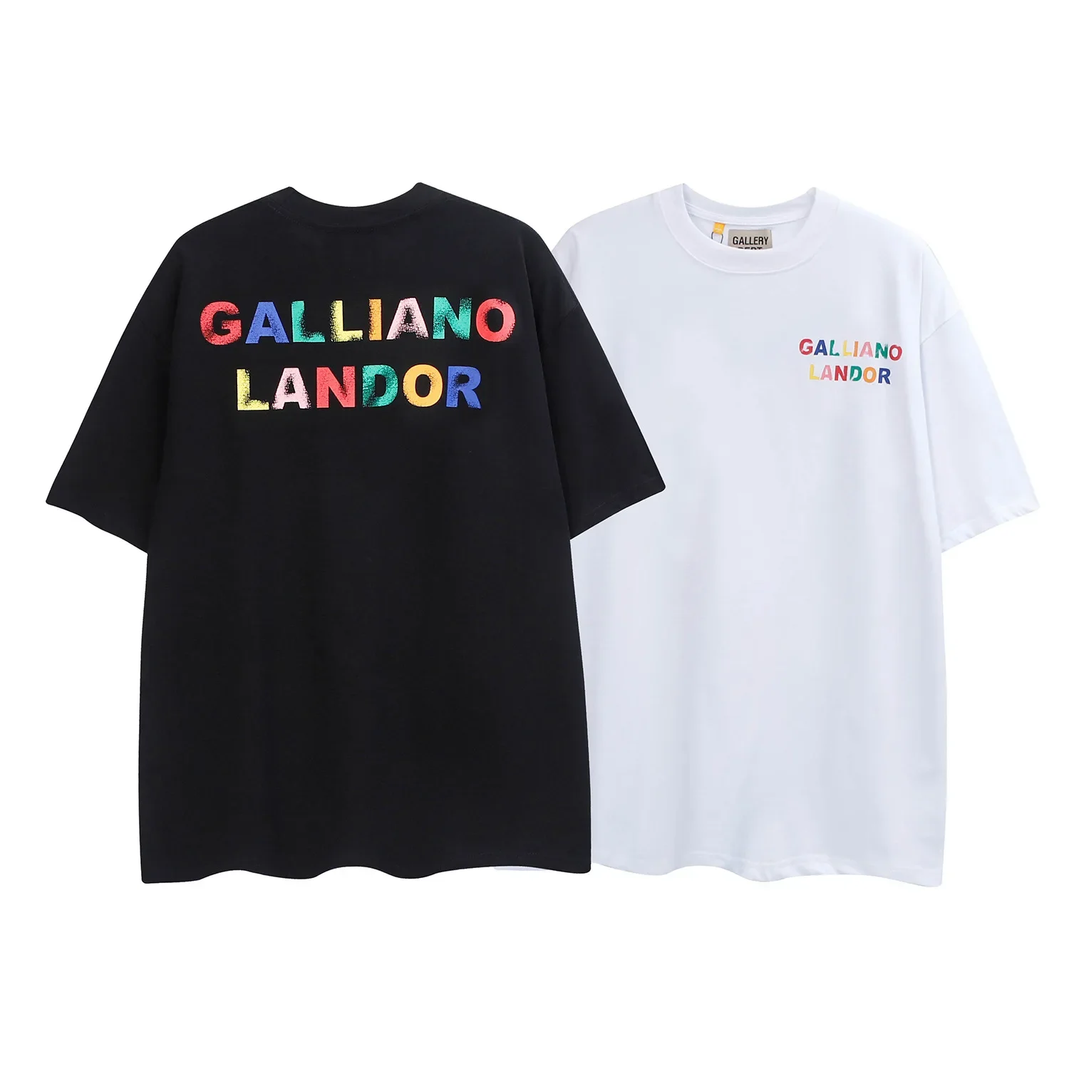 

GALLERY DEPT TIDE Harajuku 23SS Letter Logo T Shirt Painted Loose Oversize Hip Hop Unisex Short Sleeve Tees