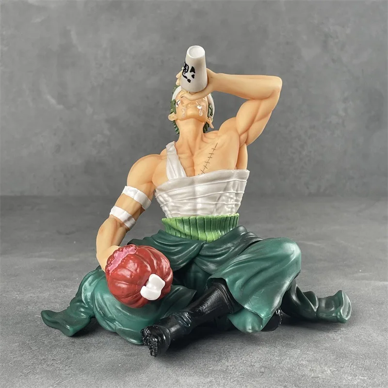

Фигурка Зоро из аниме, 14 см, поврежденная Питьевая ророноа, Зоро, One Piece GK, экшн-фигурка, модель искусственной кожи, кукла, игрушки для детей, подарок на день рождения