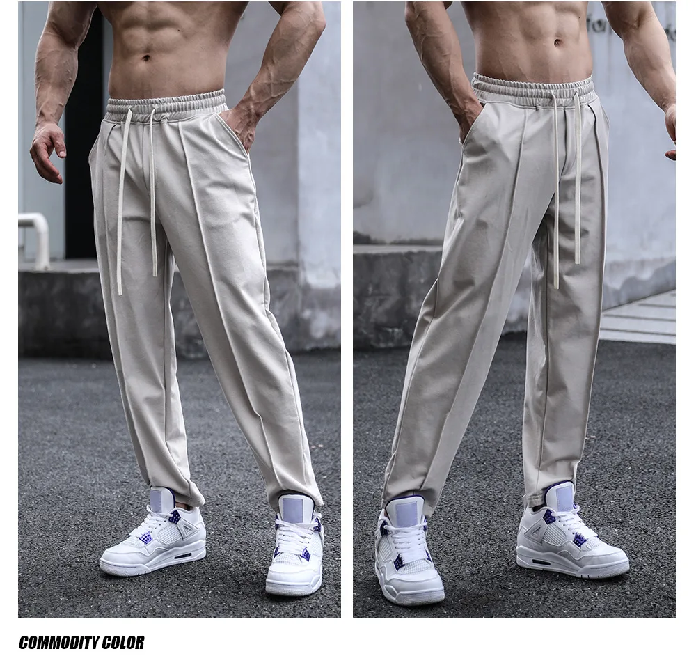 Casual trousers panelled for a loose straight leg outdoors men clothing