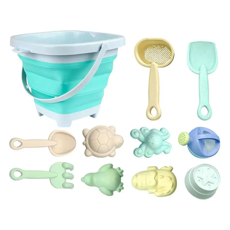 

Sand Bucket Toy Set Beach Sand Bucket Set Children Beach Toys Toy Shovels For Digging Bulk With Foldable Bucket And Animal Mold