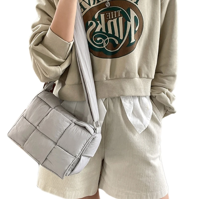 Fashionable Cotton Space Handbags Large Capacity Soft Comfortable Shoulder Bag