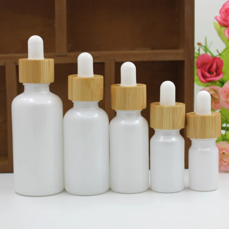 

Жемчужные белые стеклянные бутылочки для эфирных масел, бутылка для сыворотки, косметическая упаковочная бутылка с пипеткой 10 мл, 20 мл, 30 мл, 50 мл, 10 шт.