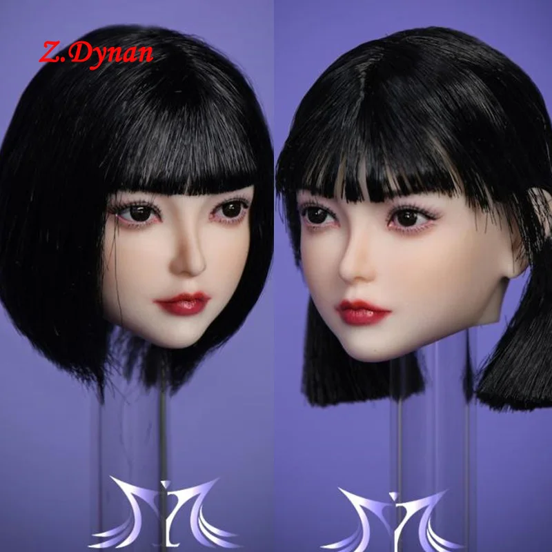 

YMTOYS 1/6 YMT065 black short hair Loli girl head sculpt for 12 inch action body figure doll