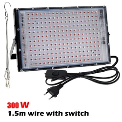 Full Spectrum LED Grow Light Bulb for Indoor Plants and Flowers with EU Plug (300W EU Plug)