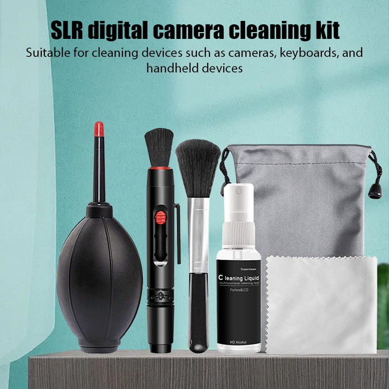  6 in1 DSLR Lens Camera Cleaner Kit Digital Camera Sensor Cleaning Kit SLR DV Cameras Clean Set for sony Fujifilm Nikon Canon 