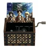 Anime Attack On Titan Hand Crank Music Box Manga Levi Eren Mikasa Wooden Musical Box Home Desktop Decor New Year Birthday Gifts 1
