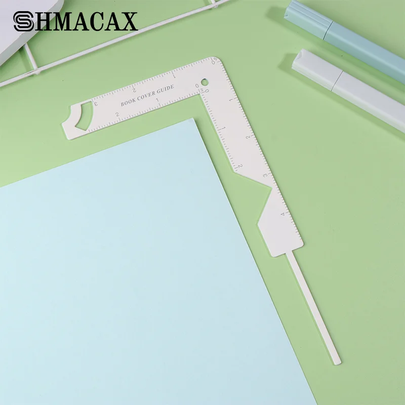 Shell Ruler Book-Cover-Guide-Metal-Tool-Multifunctional-5-In-1-Making-Album-Shell ...