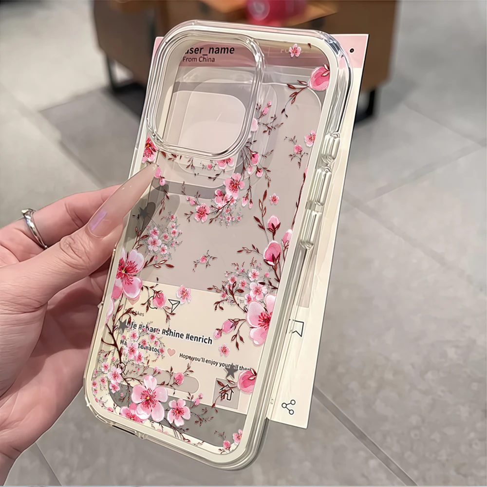 Plum Blossom Clear Phone Case Cover