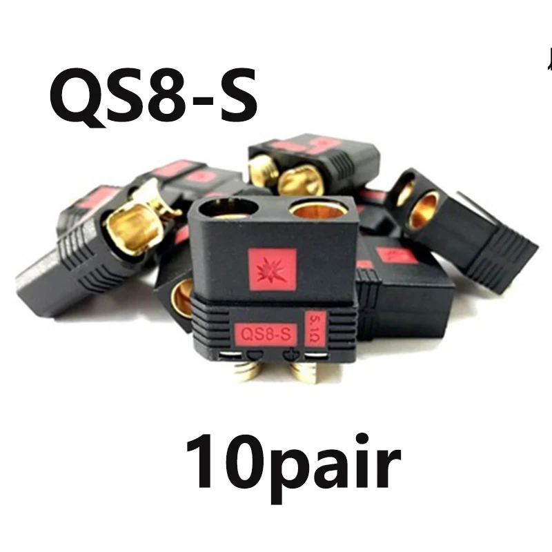 QS8-S Connettore Spine Ad Alta Corrente Antispark Connettore Maschio e Femmina per Droni FPV Batteria Auto Telecomando Adattatore di Ricarica Spine