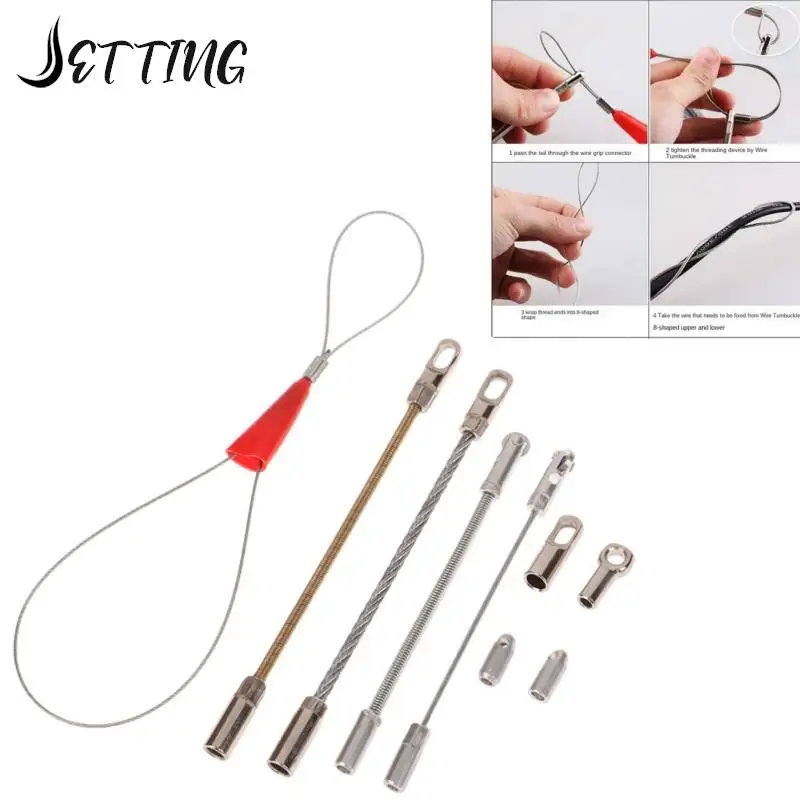 

Electrician Automatic Thread Guide Connector Head Thread Guide Wire Cable Elastic Threader Cable Puller Accessories For Repair