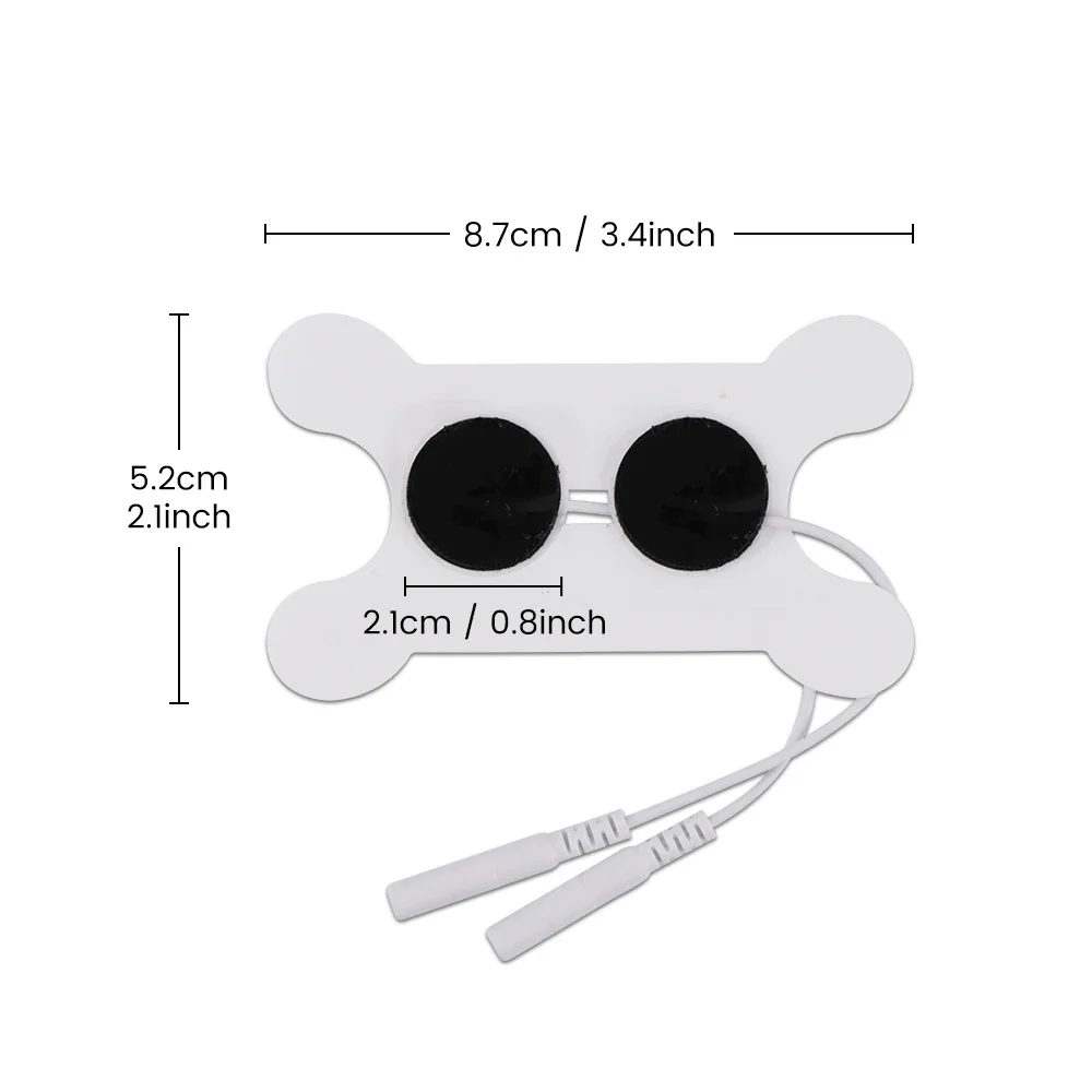EMS Tens Electrode Pads Gel for Throat Body Massager Non-Woven Patch Self-Adhesive Acupuncture Physiotherapy Massage Pad 1/2pcs