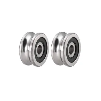 2pcs 8x30x14mm SG25 Deep U Groove Ball Track Guide Bearing Double Sealed (GCr15) Chrome Steel Bearing