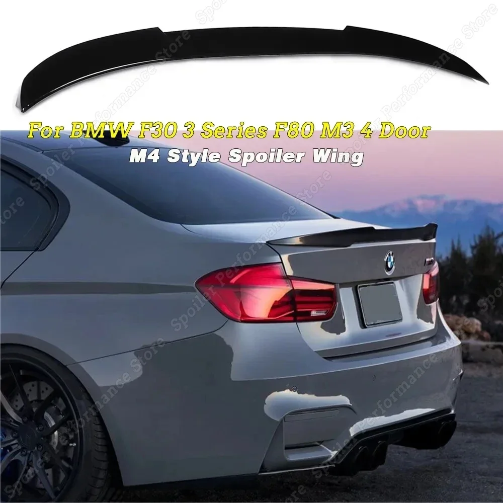 FOR 2012 2018 BMW 3 series F30 F35 M3 F80 V Style Sports spoiler