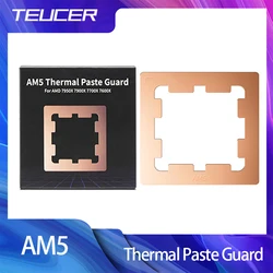 High-Performance Thermal Paste Guard - Copper Heat Dissipation Armor Cover for AMD CPUs (TEUCER AM5)