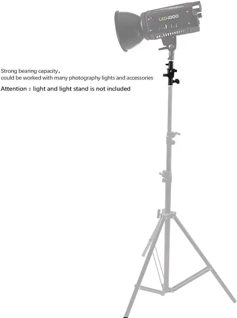 UShape Camera Flash 180&deg;Swivel Mount Bracket with Standard 1/4 to 3/8 inch Metal Male Screw Spigot Stud for softbox studio light