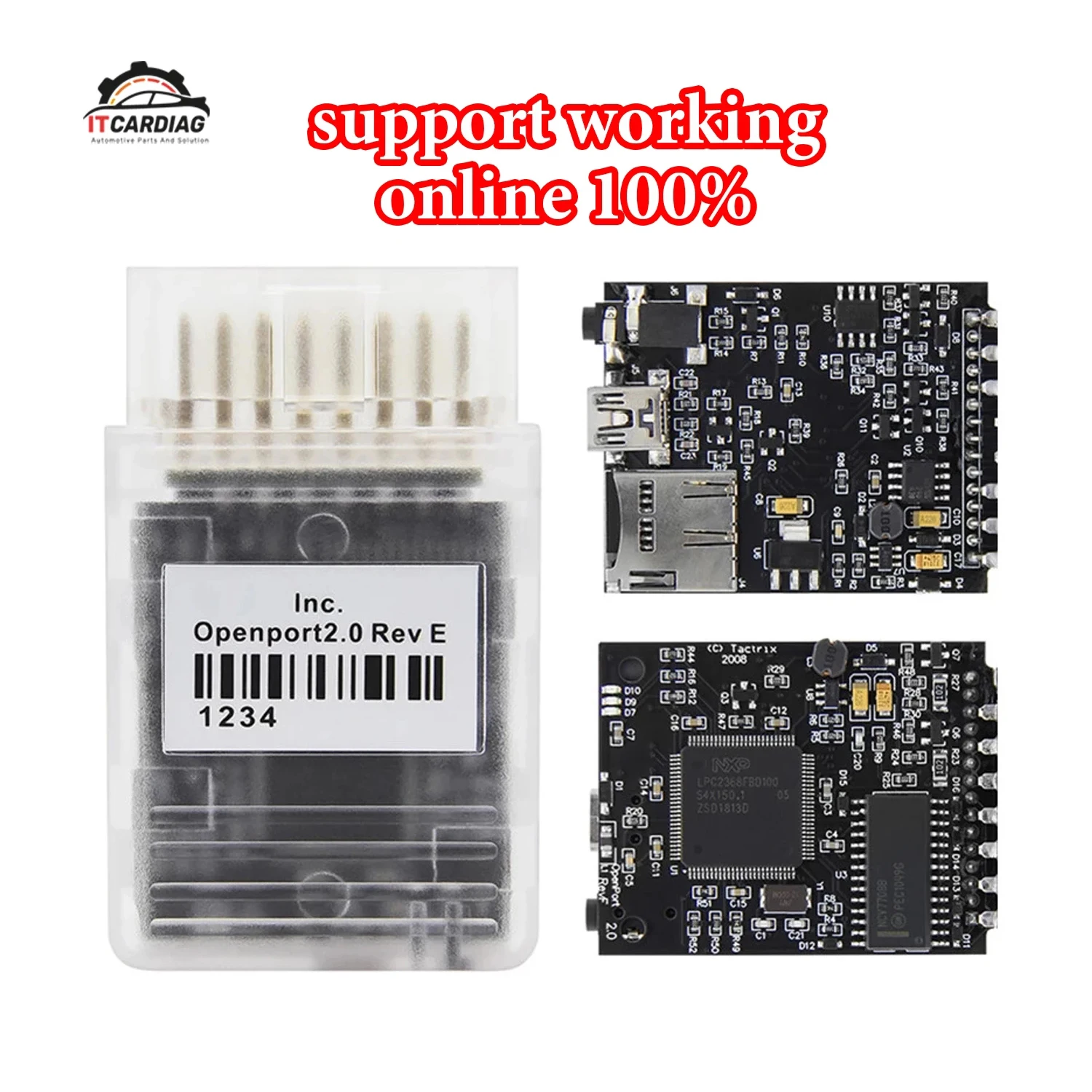 Working Online Full Chip Tactrix Openport 2.0 Openport2 J2534 PassThru Open Port 2 0 With ECU FLASH Auto Chip Tuning Tool Cable