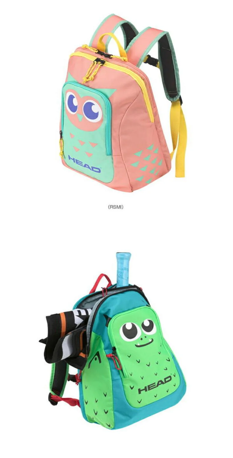 Original Kinder HEAD Tennisschläger Tasche für Badmintonschläger Kinderrucksack bietet Platz für 1–2 Schläger – Detail 5
