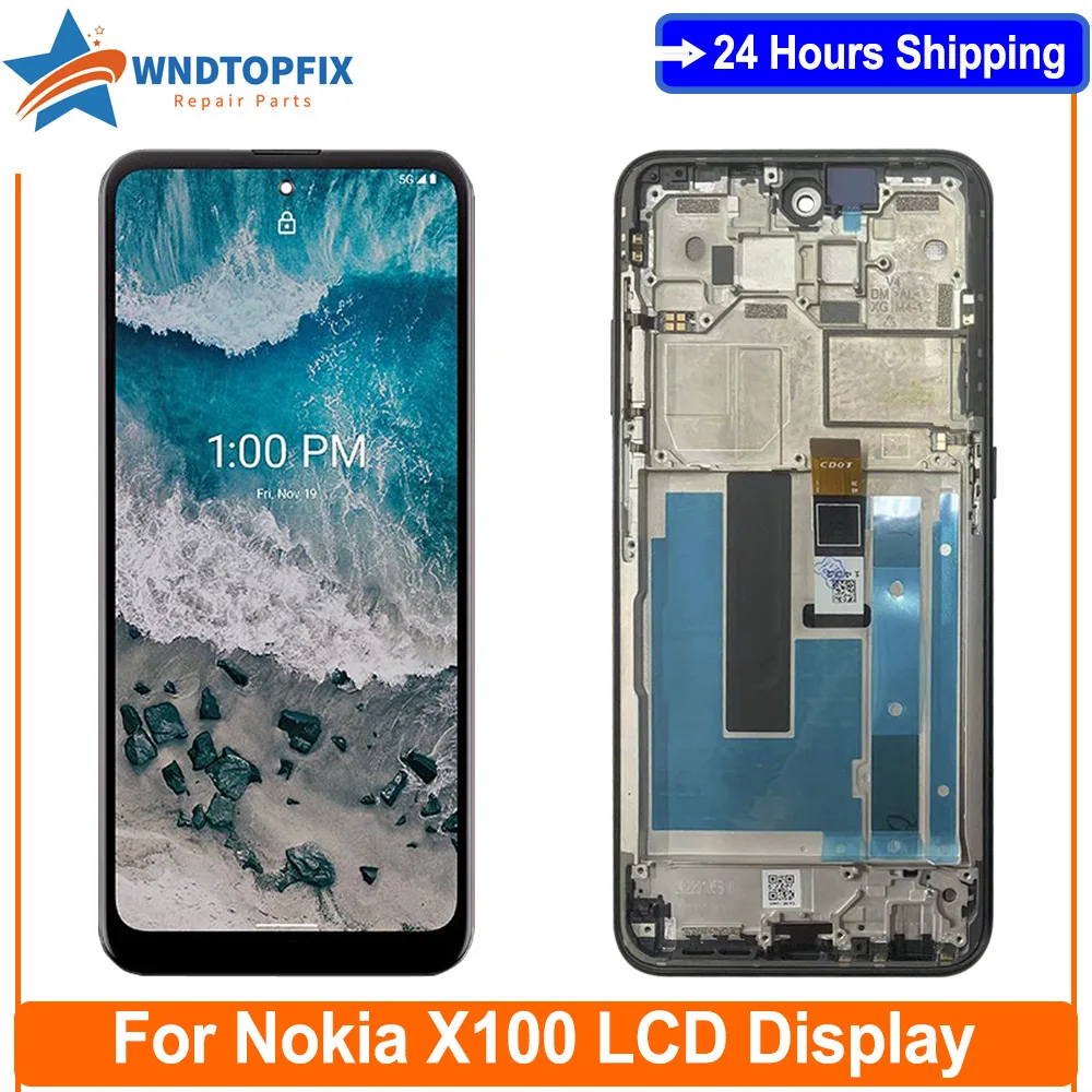 ЖК-дисплей 6,67 дюйма для Nokia X100, сенсорный экран с дигитайзером в  сборе, запасные части для Nokia X100, ЖК-экран | AliExpress