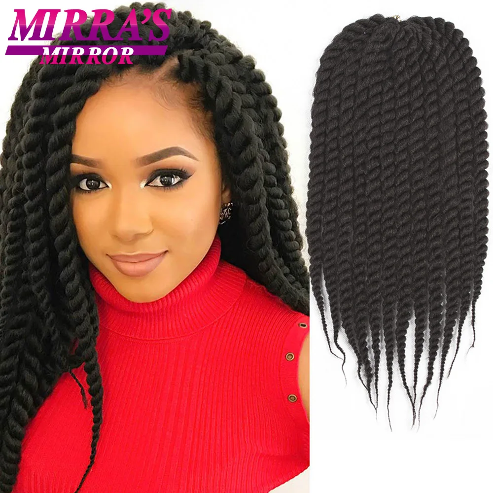 

Havana Twist Crochet Hair Big Senegalese Twist Crochet Braids 12/18/22 Inch Twist Synthetic Crochet Braiding Hair Extensions