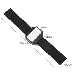 Enhanced Magnetic Wristband Tool Holder with Adjustable Strap and Sturdy Design (Black)