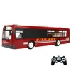 2.4G 6CH Remote Control Bus with Open Door LED Light Realistic Sound Simulation RC City Car Electronic RC Vehicle Boys Gift Toy 1