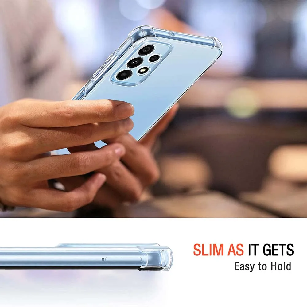 Enhanced Shockproof Clear Silicone Case with Air Bag Cushioning