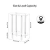 Clear Acrylic Oval End Table 2-tier Bedside Nightstand for Living Room Bedroom Home Decor Suitable for Living Room Bedroom 6
