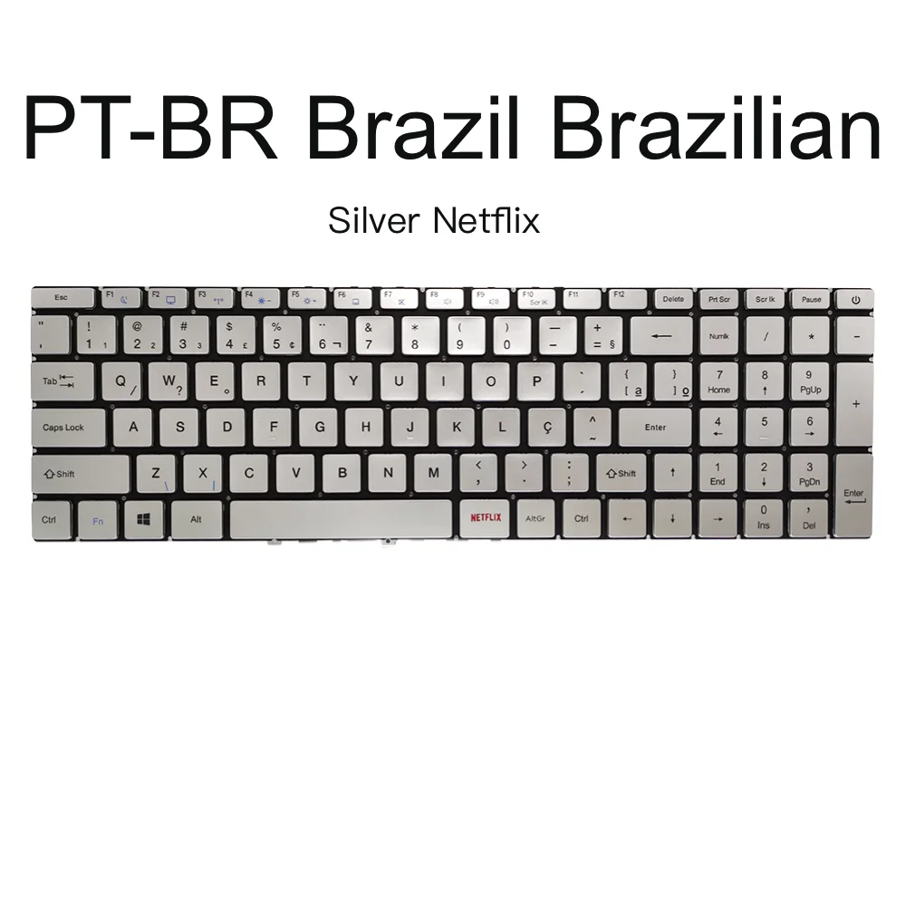 

US LA Latin BR-PT Brazil Keyboard For MULTILASER 15 ULTRA UB522 UB523 UB521 Portuguese Notebook Keyboard MB3501027 YXT-93-218