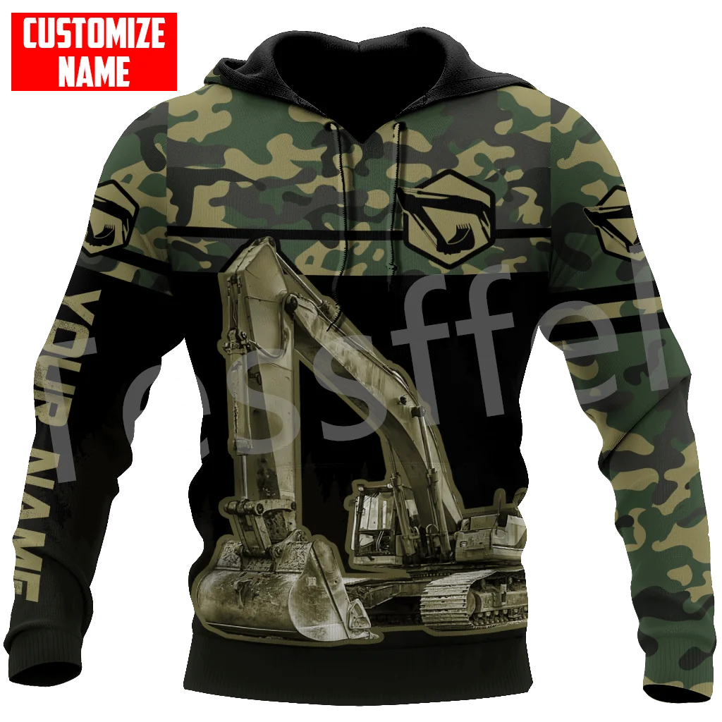 

Tessffel Heavy Equipment Excavator Operator Worker Machine Tattoo Retro Long Sleeves Tracksuit Men/Women Casual Funny Hoodies X4