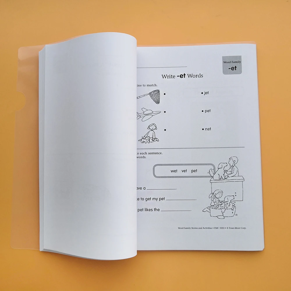 Word Family Stories and Activities Level A~D Children kid learning English root classification English Book for perschool 5