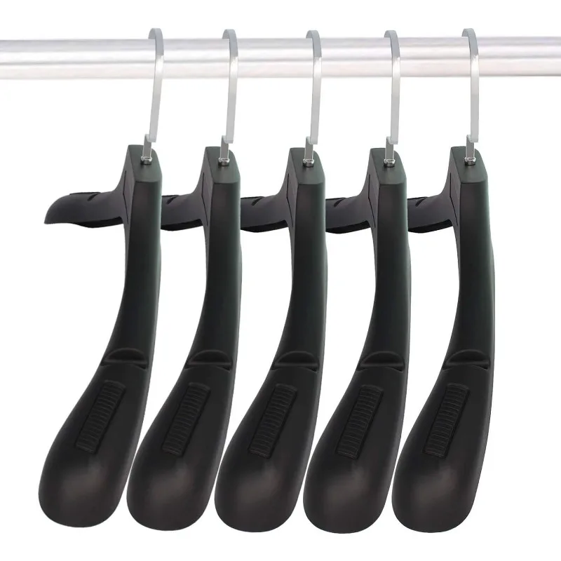 Plastic Extra Wide Suit Hangers, Width: 17.7",Notched Shoulders & Swivel Hooks