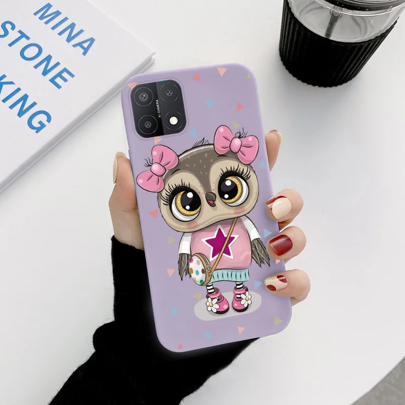 oppo phone back cover For OPPO A15 4G A 15 Cover Flower Phone Cases For OPPOA15 Dinosaur Protective Animal Owl Soft Silicone Fundas Bumper Shell Etui a cases for oppo phones