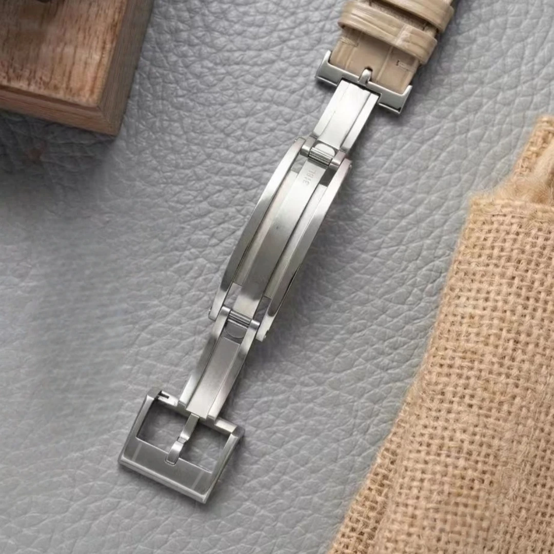 Premium 316L Stainless Steel Deployant Watch Buckle - Fine Quality Clasp for Traditional Watch Straps